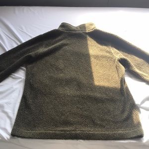 L.L.Bean mock neck sweater in dark olive green